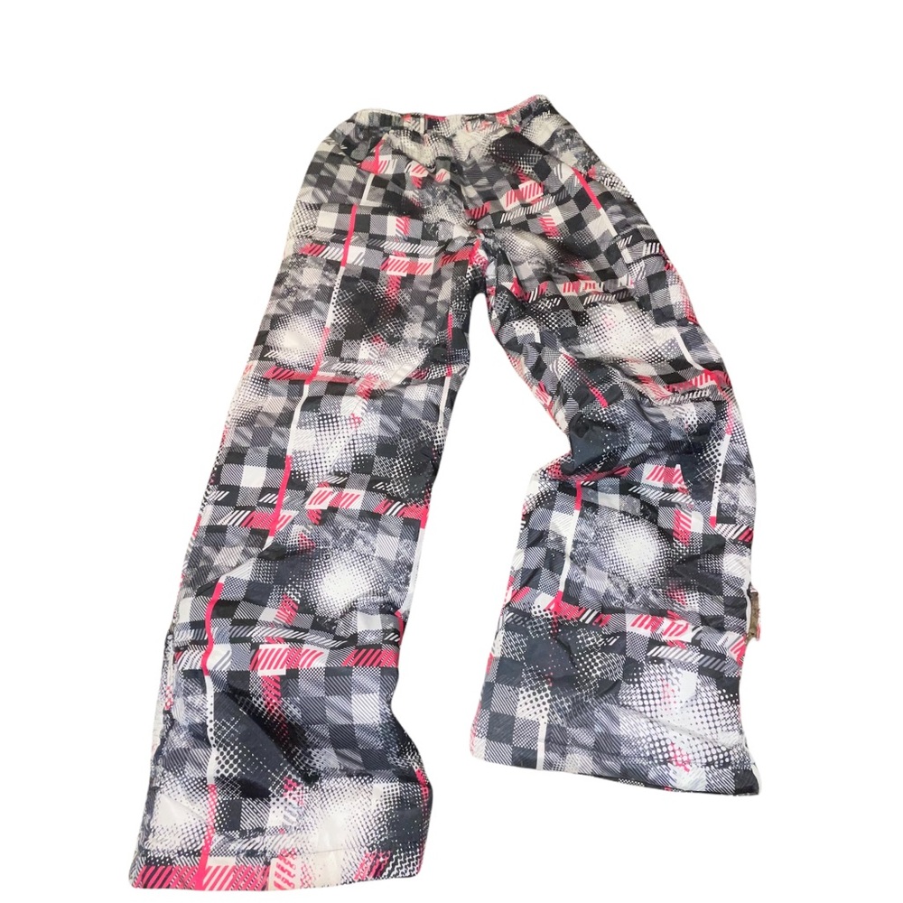 Zeroxposer Snow pants youth size xl 16 NWOT pink black &‎ white geometric design